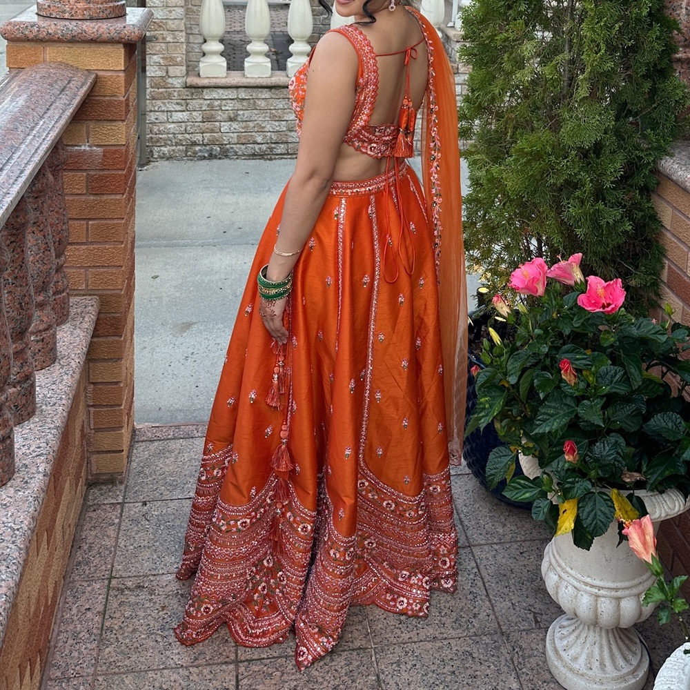 Elegant Orange Lehenga